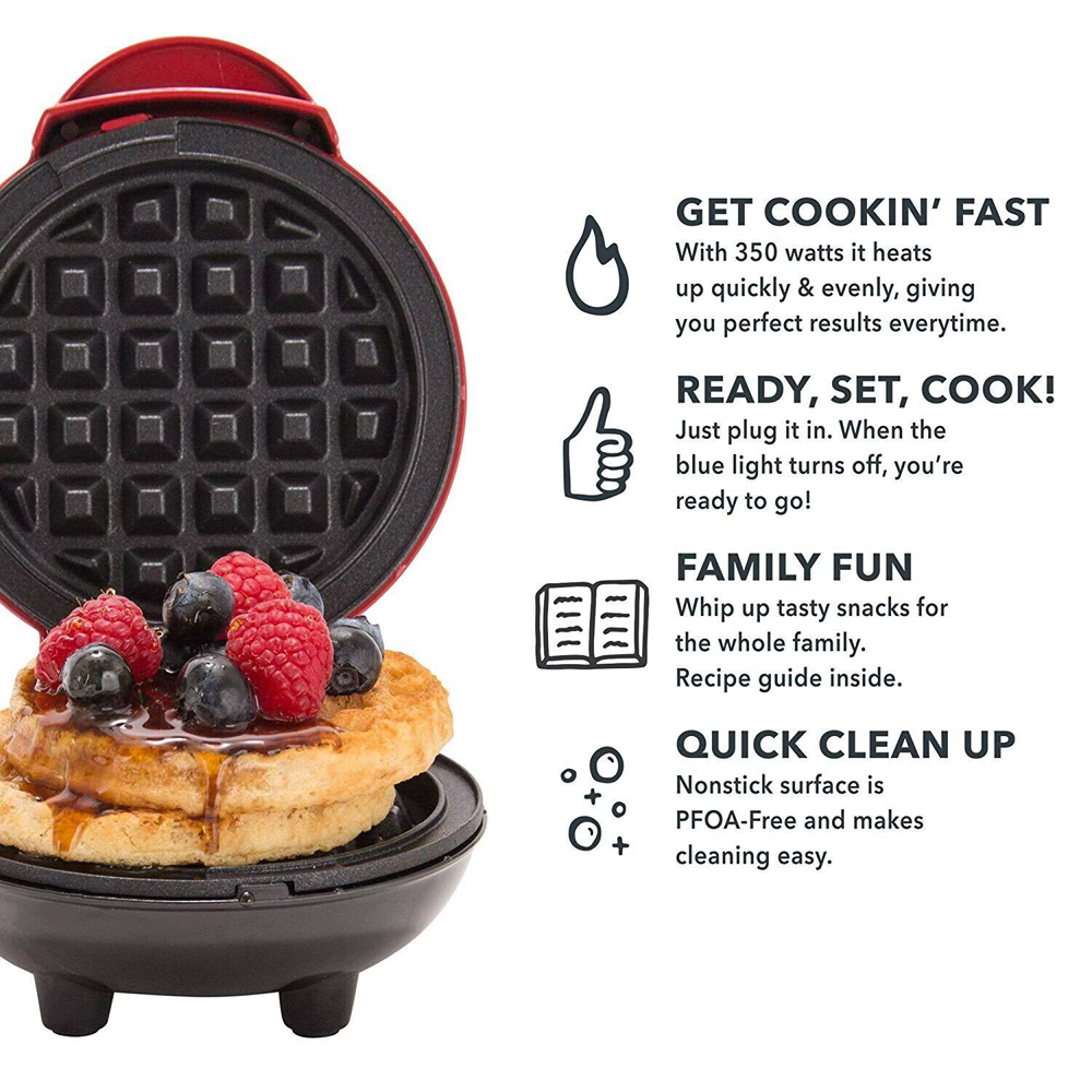 Mini Waffle Maker Bubble Egg C - đánh giá và giá Mini Waffle Maker Machine
