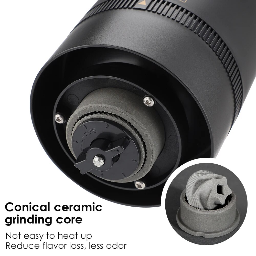 Máy xay cà phê Loại C USB phí  - đánh giá và giá Coffee Bean Grinder Electric