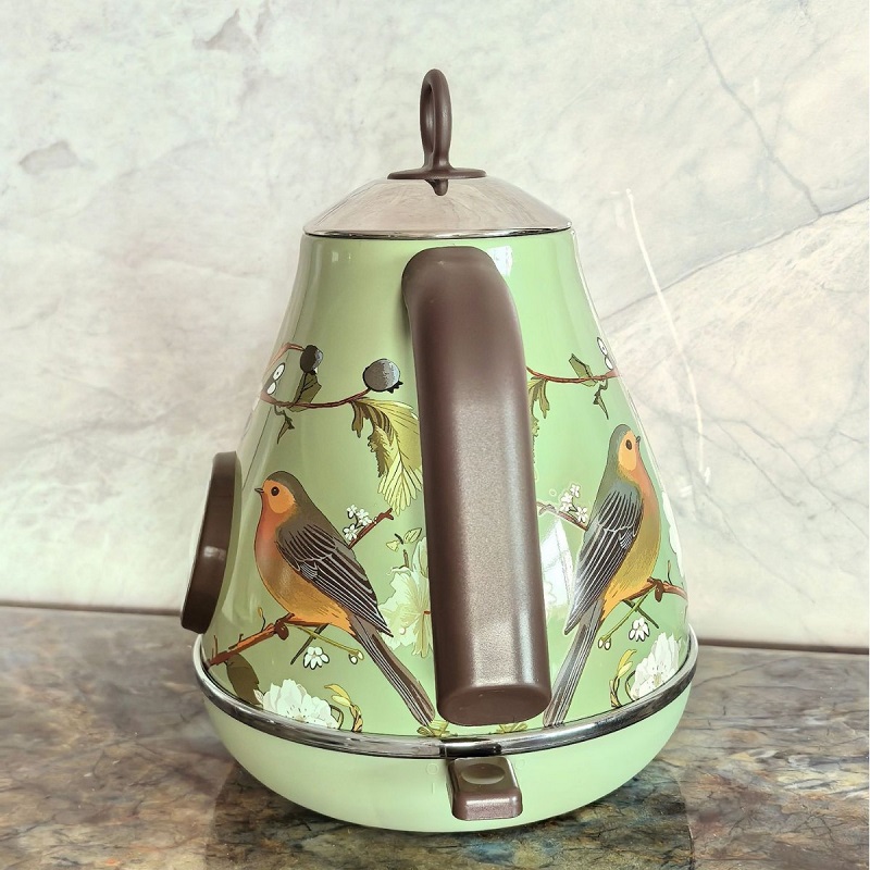 1.7L Retro Pink Floral Electri - đánh giá và giá Electric Kettle Temperature Control