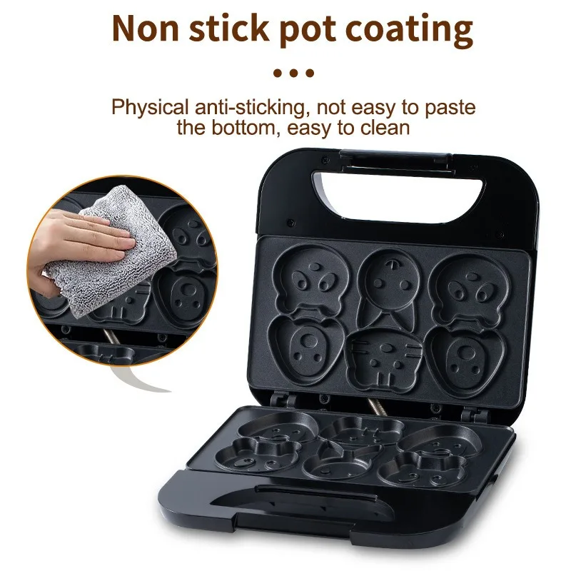 Household Cartoon Biscuit Mach - đánh giá và giá Mini Waffle Maker Machine