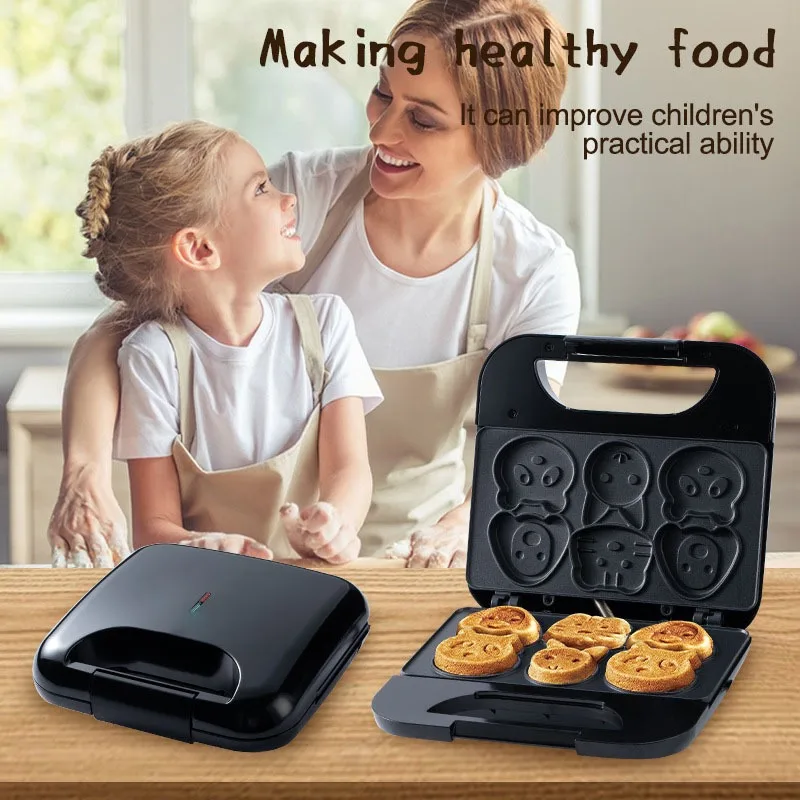 Household Cartoon Biscuit Mach - đánh giá và giá Mini Waffle Maker Machine